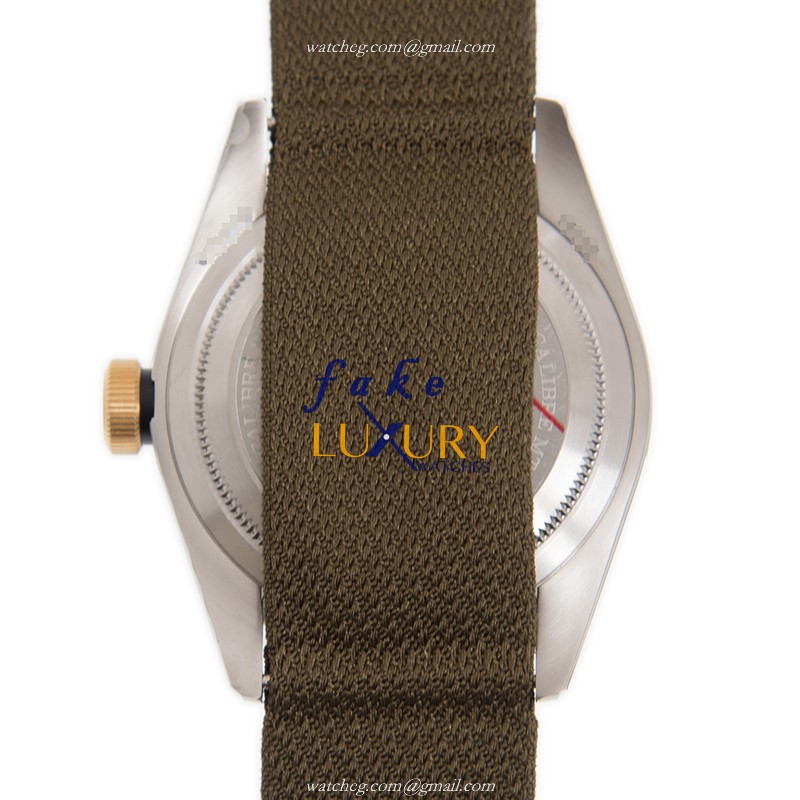 Tudor 79733N-CANVAS STRAP BLACK BAY Automatic 18kt Gold & Steel Replica Watch - Swiss Movement - Image 3