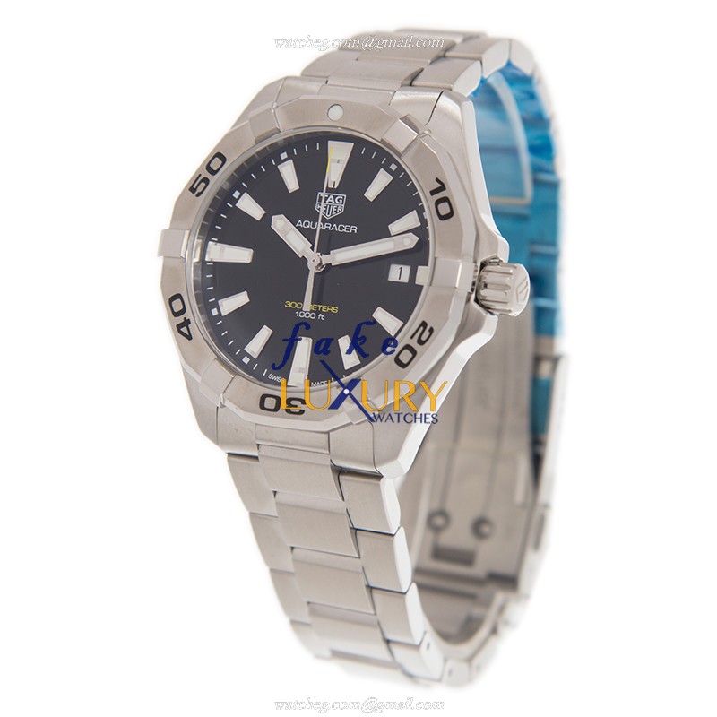 Tag Heuer WBD1110.BA0928 Aquaracer Replica Watch Quartz Movement Black Dial Steel Case - Image 3