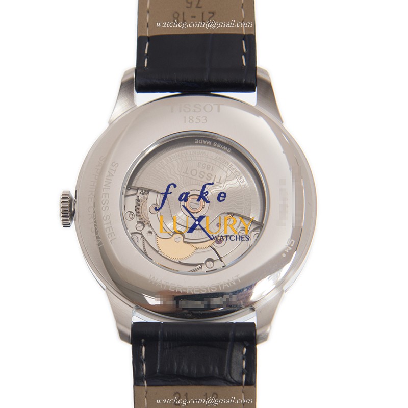 T099.407.16.048.00 - Tissot Classique Replica Watch Automatic Dark Blue Dial Leather - Image 3