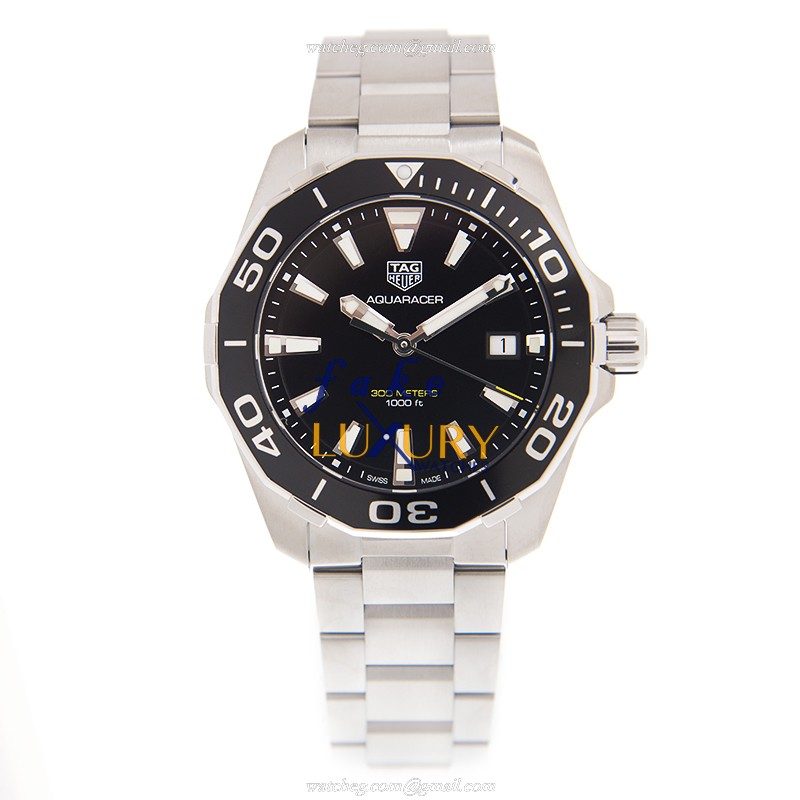 Tag Heuer Aquaracer WAY111A.BA0928 Quartz Stainless Steel Black Dial Replica Watch - Image 2
