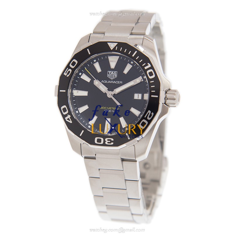 Tag Heuer Aquaracer WAY111A.BA0928 Quartz Stainless Steel Black Dial Replica Watch - Image 3