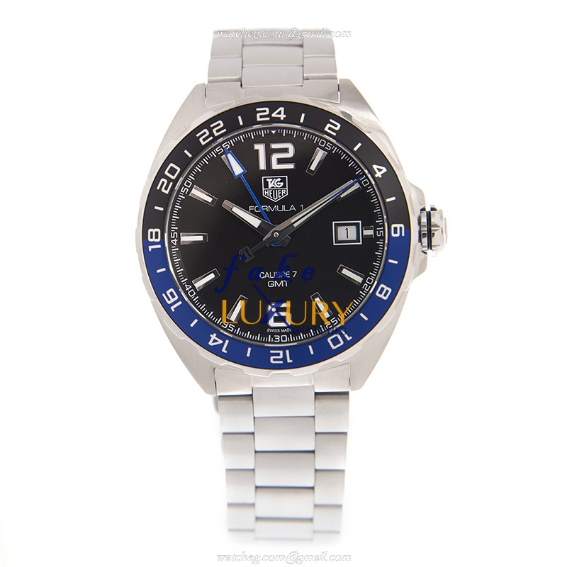 Tag Heuer WAZ211A.BA0875 F1 Quartz Stainless Steel Black Dial Replica Watch - Image 2