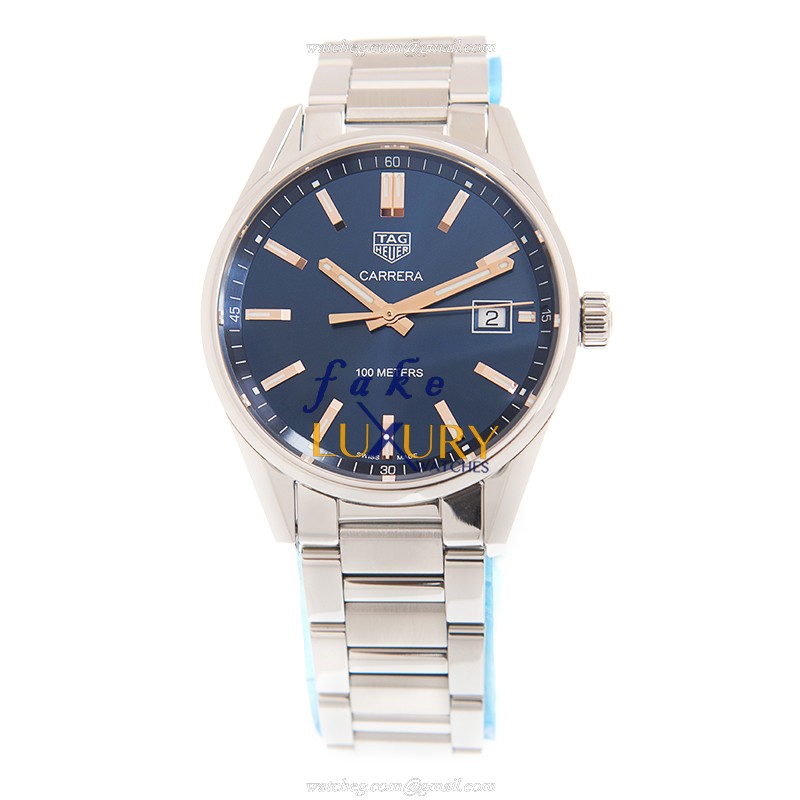 Tag Heuer Carrera WAR1112.BA0601 Quartz Replica Watch Blue Dial Steel - Image 2