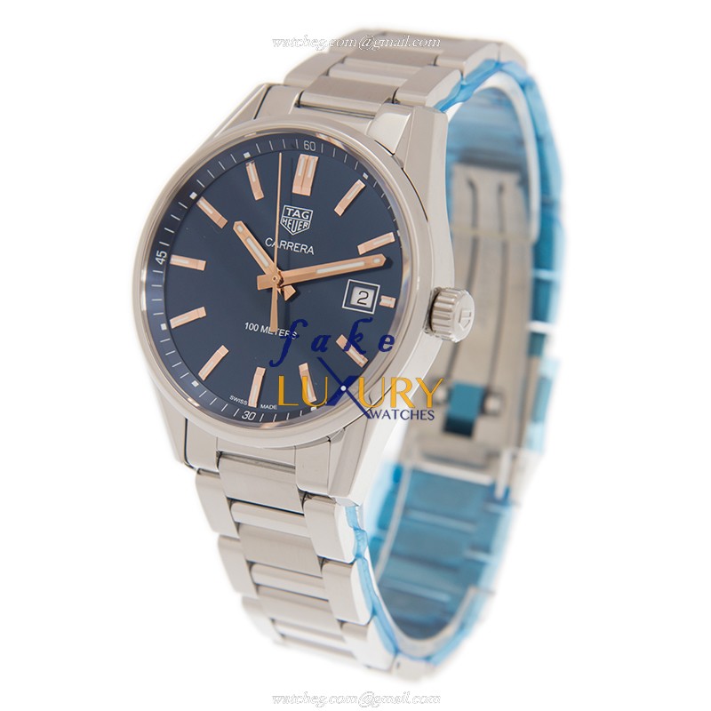 Tag Heuer Carrera WAR1112.BA0601 Quartz Replica Watch Blue Dial Steel - Image 3