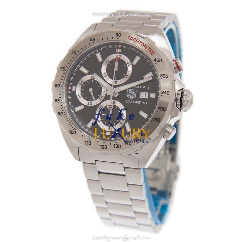Tag Heuer F1 Automatic Replica Watch, CAZ2010.BA0876, Black Dial, Steel Case, 44mm - Image 3