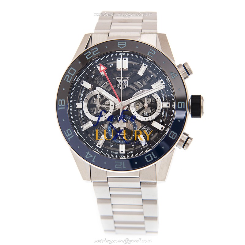 Tag Heuer Carrera CBG2A1Z.BA0658 Replica Watch, Automatic, Black Dial, Steel Bracelet - Image 2