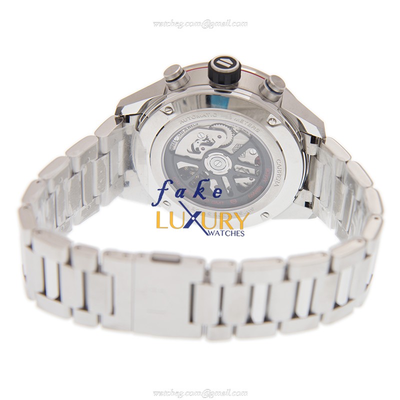 Tag Heuer Carrera CBG2A1Z.BA0658 Replica Watch, Automatic, Black Dial, Steel Bracelet - Image 4