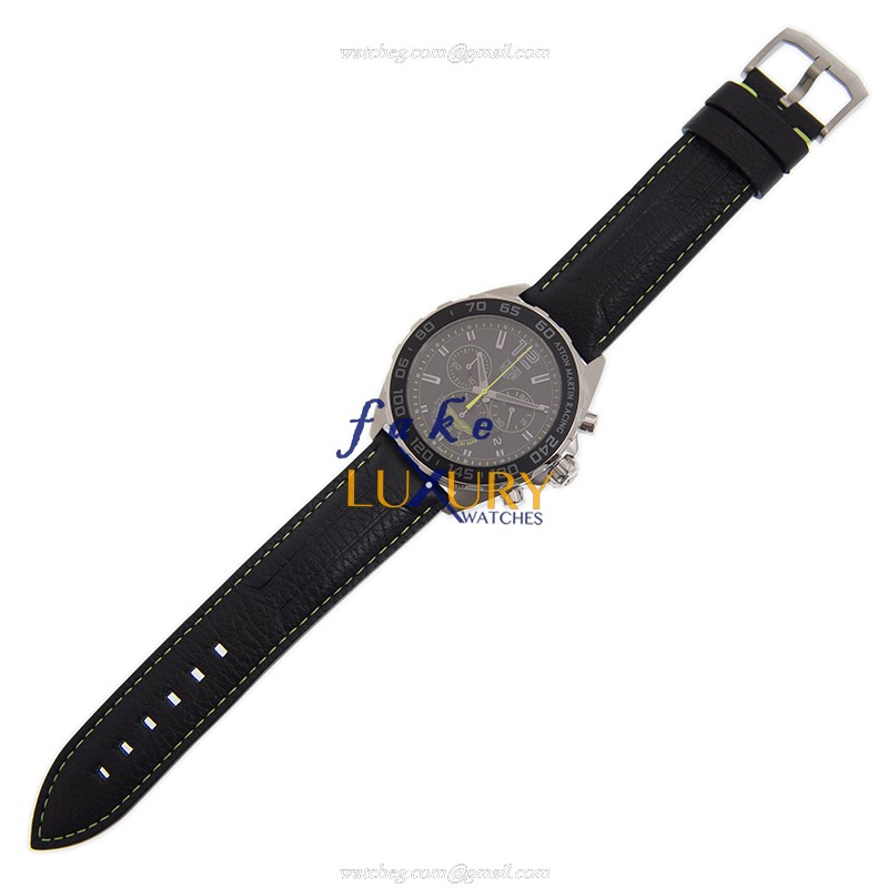 Tag Heuer CAZ101P.FC8245 Replica Watch, Quartz, 43mm, Black Dial, Steel Case, Leather Strap - Image 2