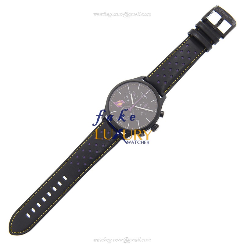 T116.617.36.051.03 - Tissot Chrono XL Replica Watch - Quartz - Black Dial Black Leather - Image 2