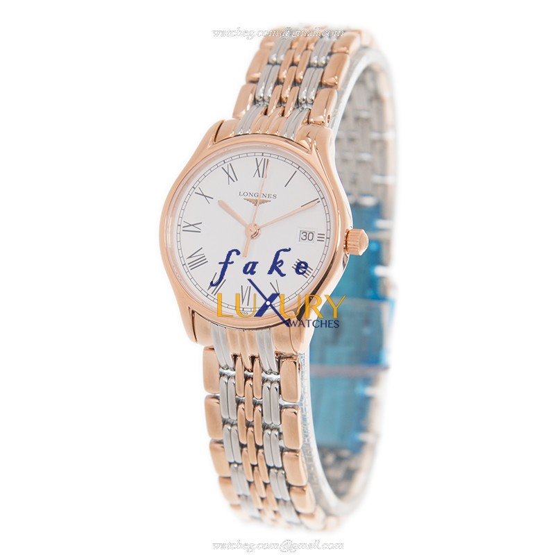 Longines L4.259.1.11.7 Elegant Series Replica Watch, White Dial, Gold-Plated Steel Case, Quartz - Image 3