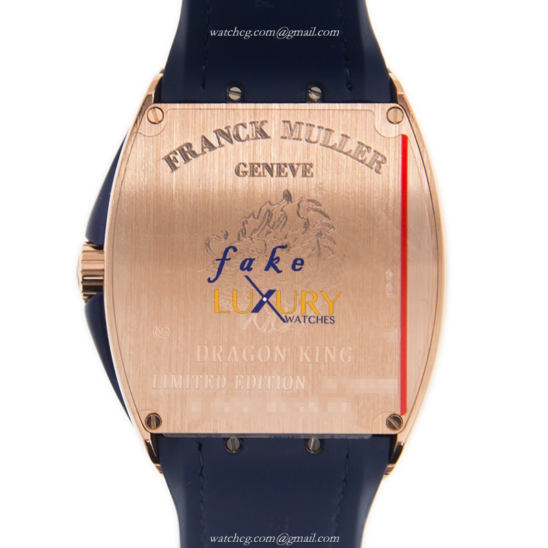 Franck Muller V 45 SC DT DRAGON KING 5N.BL | Automatic | 18kt Rose Gold Case | Replica Watch - Image 3