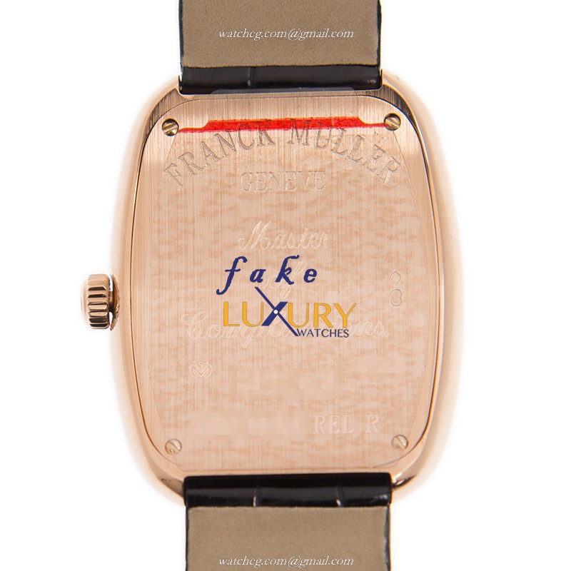 Franck Muller 3002 M QZ REL R 5N Ladies Quartz 18kt Rose Gold Replica Watch - Image 3