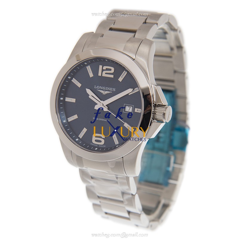 Longines Conquest L3.759.4.96.6 - Replica Watch - Quartz - Blue Dial - Steel Case - 41mm - Image 3