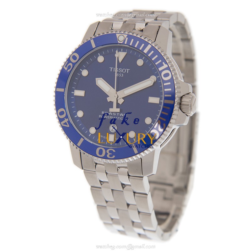 T120.407.11.041.00 - Tissot Classique Replica Watch - Automatic - Blue Dial Silver Steel - Image 3