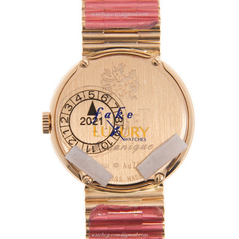 Piaget G0A37042 Tradition Replica Watch Manual Wind 18kt Rose Gold Silver Dial Diamonds - Image 4