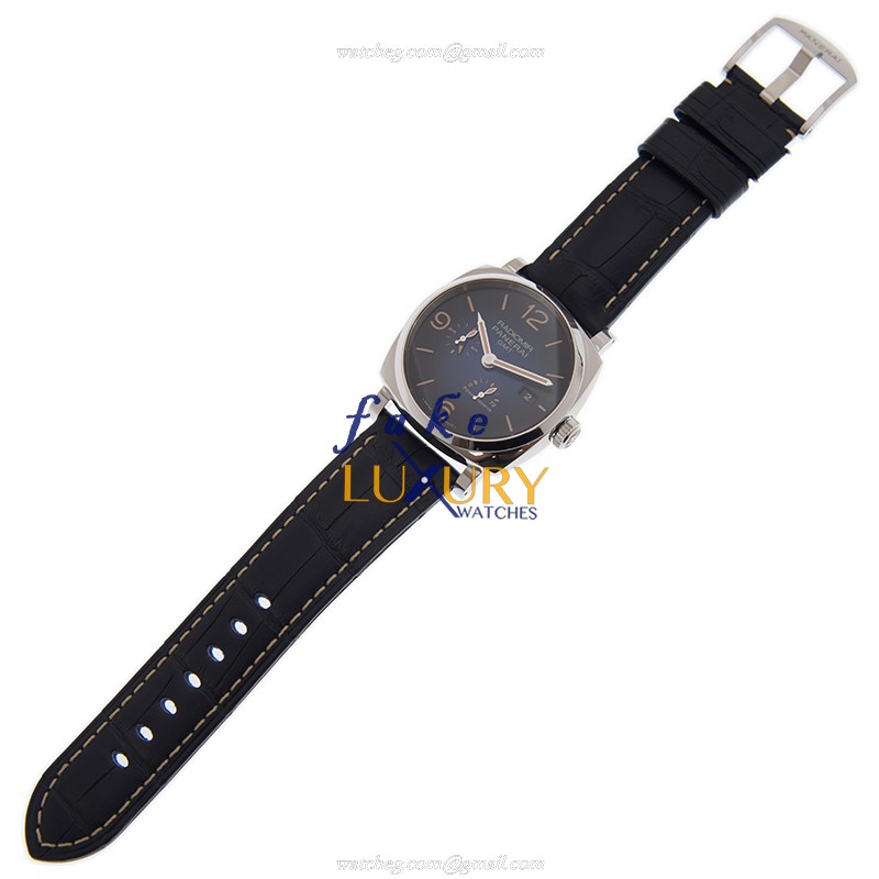 Panerai PAM00946 Radiomir Replica Watch With Automatic Movement, Blue Dial, Blue Leather Strap - Image 2