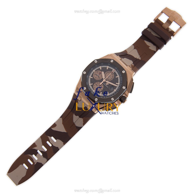 Audemars Piguet 26401RO.OO.A087CA.01 Royal Oak Offshore Automatic Brown Dial Replica Watch - Image 2