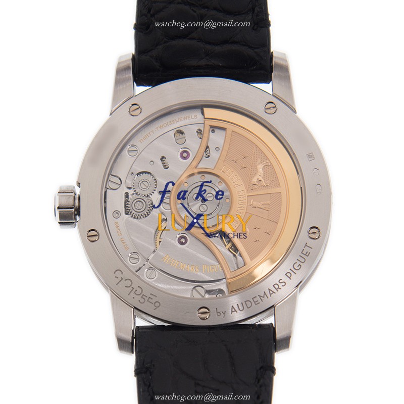 Audemars Piguet 15210BC.OO.A002CR.01 CODE 11.59 Replica Watch, Black Dial, 18kt White Gold Case - Image 3
