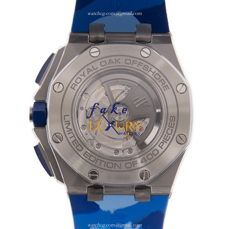 26400SO.OO.A335CA.01 - Audemars Piguet Royal Oak Offshore Replica Watch - Blue Dial Rubber Strap - Image 3