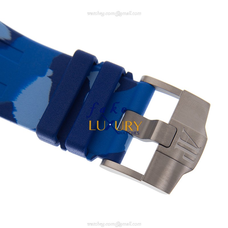 26400SO.OO.A335CA.01 - Audemars Piguet Royal Oak Offshore Replica Watch - Blue Dial Rubber Strap - Image 4