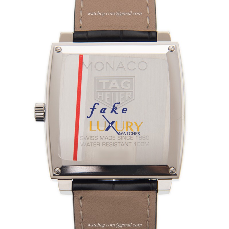 Tag Heuer WAW131A.FC6177 Manaco Quartz Stainless Steel Black Dial Replica Watch - Image 3
