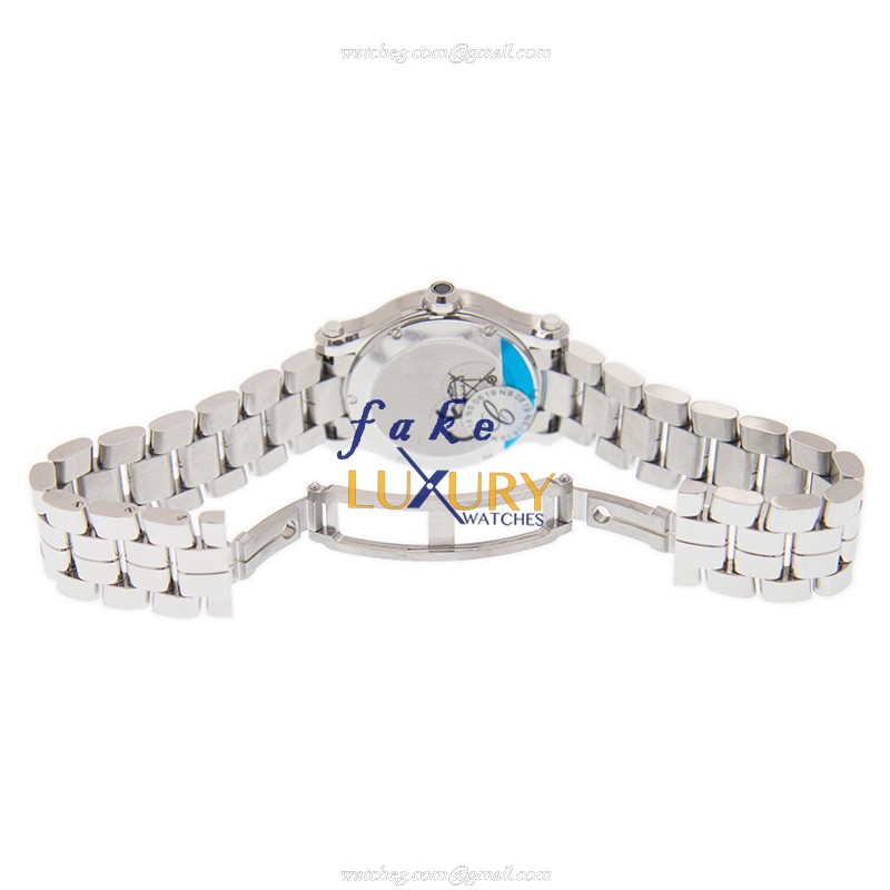 Chopard 278590-3002 Quartz Replica Watch, 30mm Stainless Steel Case, White Dial, Silver Strap - Image 5