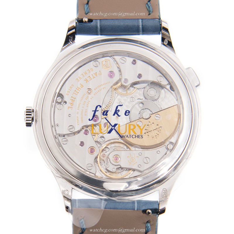 Patek Philippe 7130G-016 Replica Watch, 36mm, Blue Dial, 18kt White Gold & Diamond Case, Automatic - Image 3