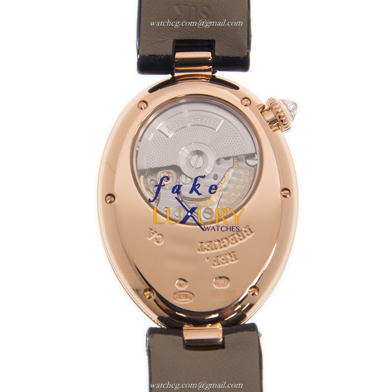Breguet 8928BR/8D/944/DD0D Replica Watch, Automatic Movement, Silver Dial, Rose Gold & Diamonds Case - Image 3