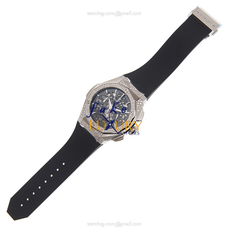 Hublot 525.NX.0170.RX.1804.ORL18 Classic Fusion Titanium & Diamond Automatic Replica Watch - Black - Image 2