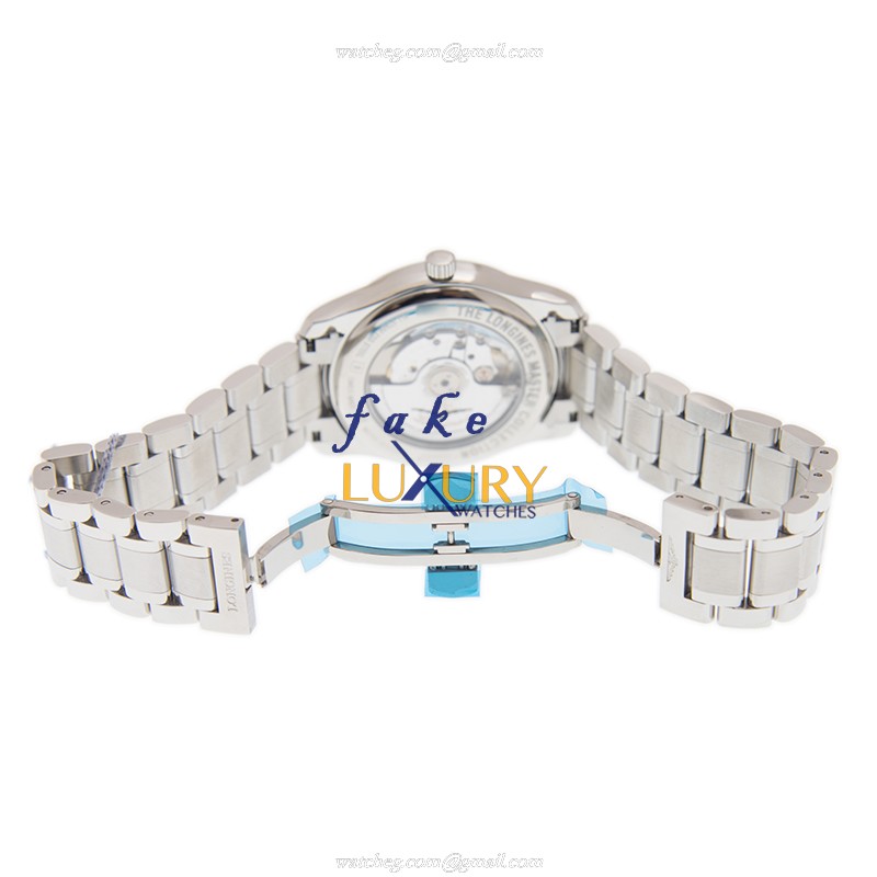 Longines L2.909.4.78.6 Master Replica Watch, White Dial Silver Steel Automatic - Image 5