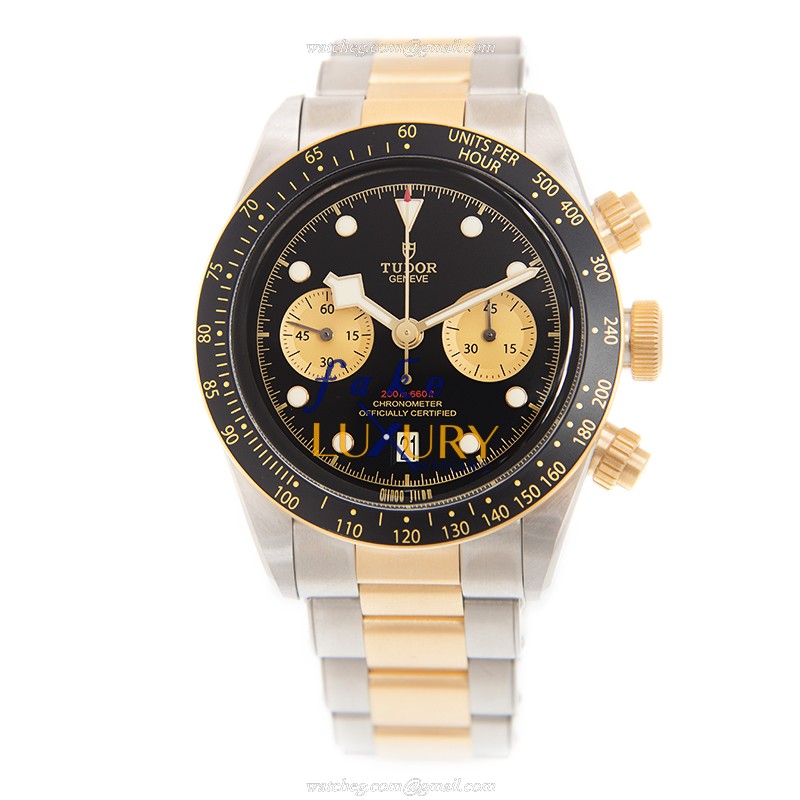 Tudor 79363N Black Bay Replica Watch, Automatic Movement, 41mm 18kt Gold Steel Case Black Dial - Image 2