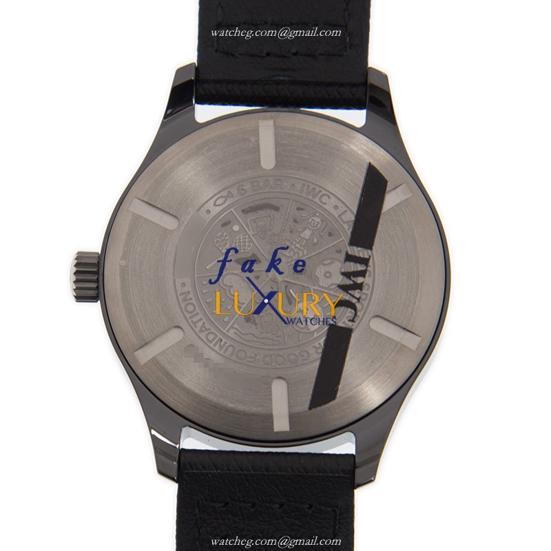 IWC IW324703 PILOTS Replica Watch Automatic Movement Blue Dial Steel Case Leather Strap - Image 3