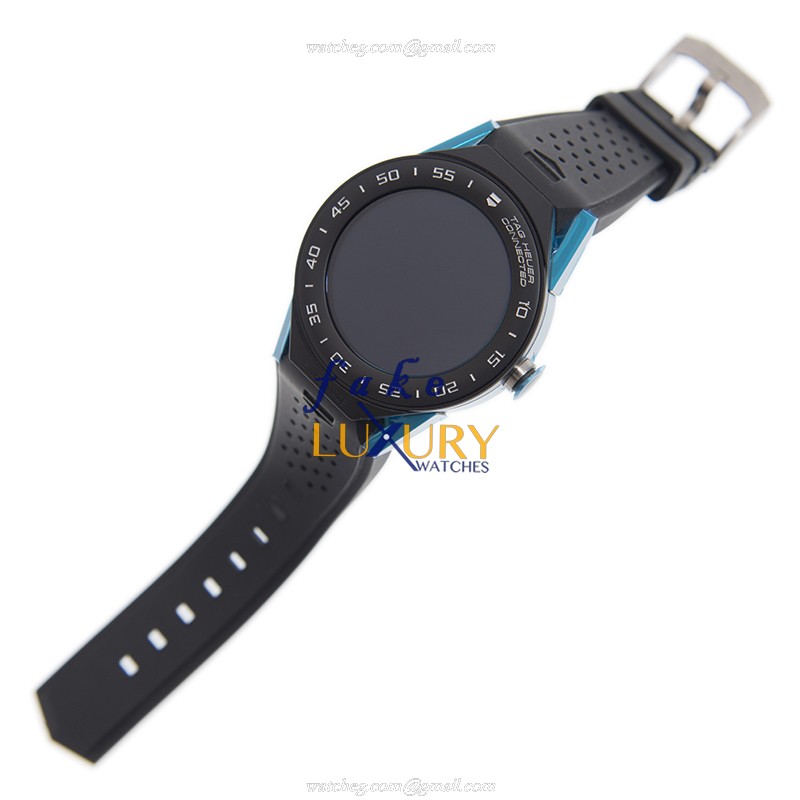 Tag Heuer CONNECTED SBF818000.11FT8031 Ceramic Black Dial Rubber Strap Replica Watch - Image 3