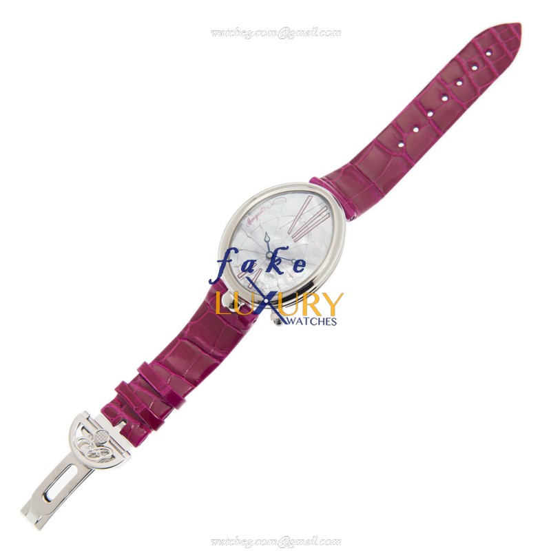 Breguet Reine de Naples Replica Watch 8967ST/G1/986 Automatic White Mother of Pearl Dial Pink - Image 2