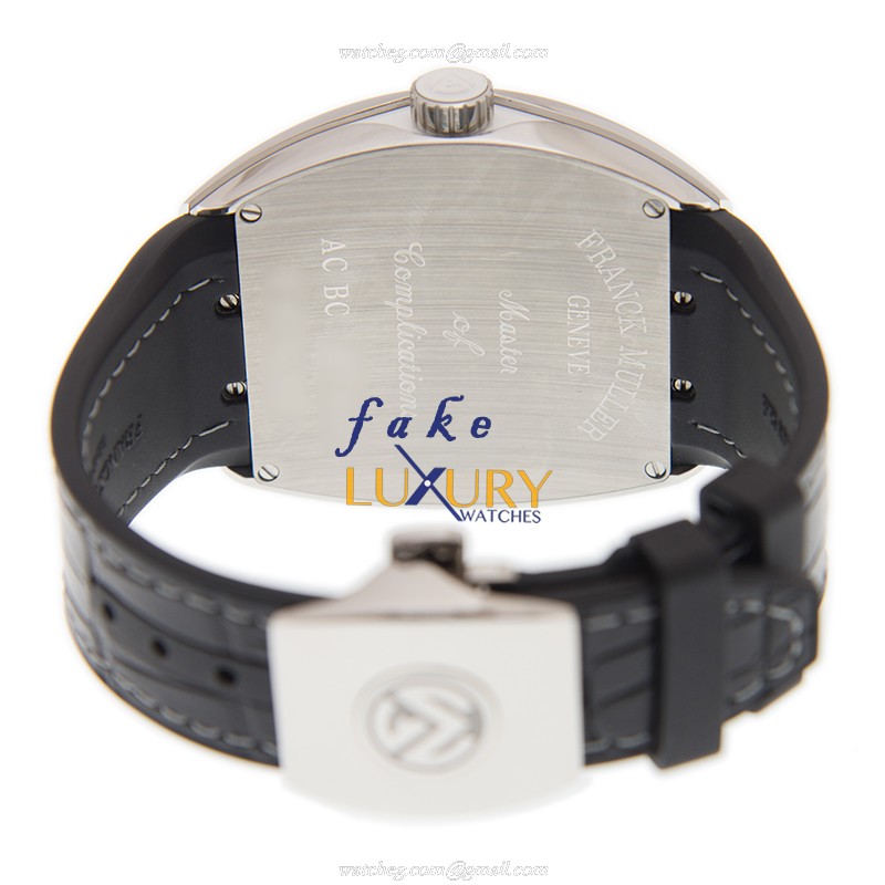 Franck Muller Vanguard V 45 SC DT AC.BC Automatic White Dial Stainless Steel Replica Watch - Image 4
