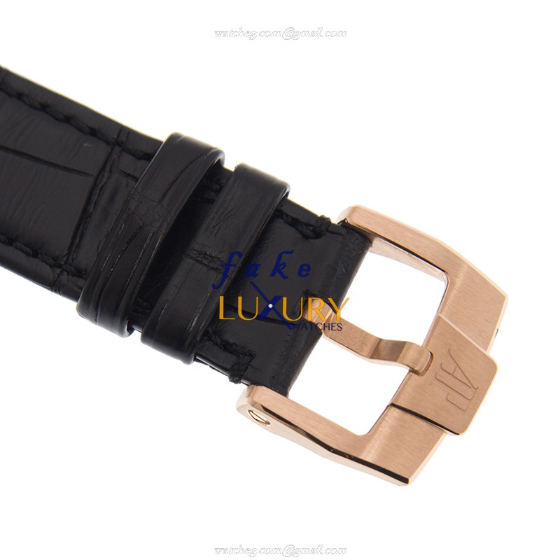 Audemars Piguet 15210OR.OO.A002CR.01 | Royal Oak Automatic 18kt Rose Gold Black Dial Replica Watch - Image 4