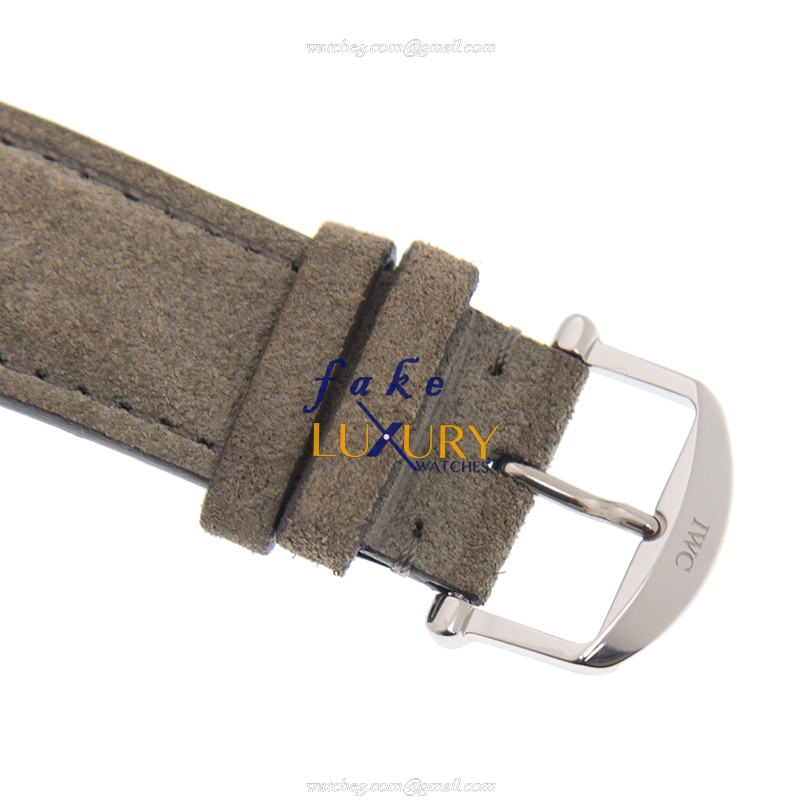 IWC IW510115 Portofino Manual Wind Stainless Steel Gray Dial Leather Strap Replica Watch - Image 4