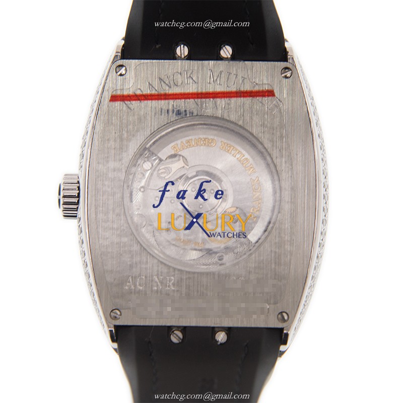 Franck Muller V 35 SC AT FO D CD AC.NR - Replica Watch - Automatic - Stainless Steel Diamonds - Image 3