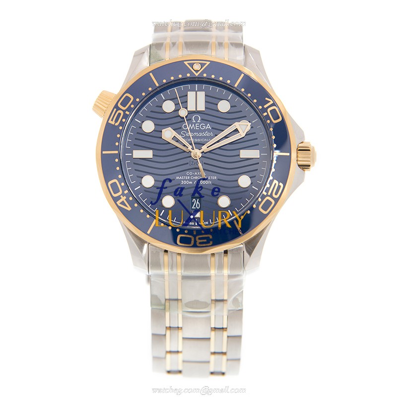 Omega 210.20.42.20.03.001 SEAMASTER - Automatic - 18kt Gold & Steel - Replica Watch - Image 2