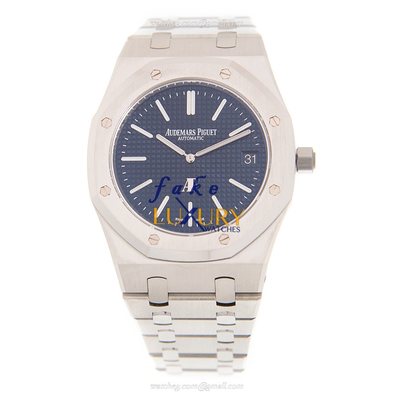 Audemars Piguet 15202ST.OO.1240ST.01 Replica Watch with Blue Dial on Steel Bracelet - Image 2