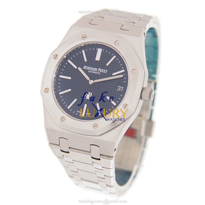 Audemars Piguet 15202ST.OO.1240ST.01 Replica Watch with Blue Dial on Steel Bracelet - Image 3