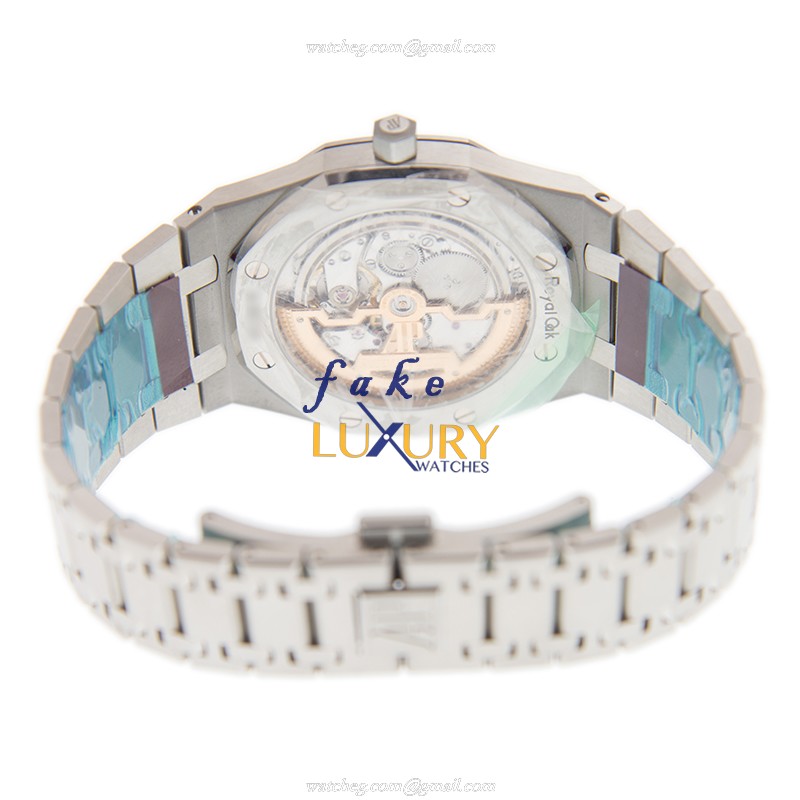 Audemars Piguet 15202ST.OO.1240ST.01 Replica Watch with Blue Dial on Steel Bracelet - Image 4