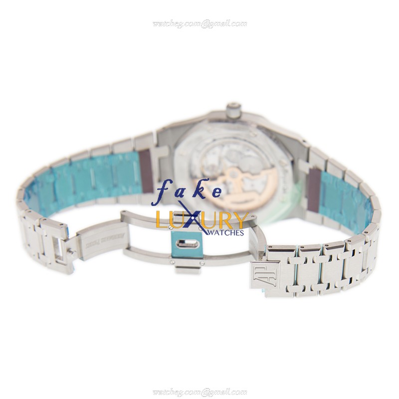 Audemars Piguet 15202ST.OO.1240ST.01 Replica Watch with Blue Dial on Steel Bracelet - Image 5