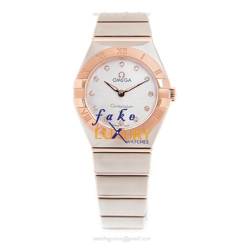 Omega CONSTELLATION 131.20.25.60.55.001 | Quartz 18kt Rose Gold & Steel | White Mother of Pearl - Image 2
