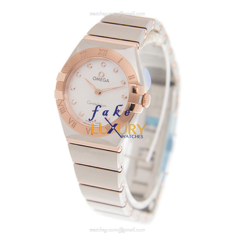 Omega CONSTELLATION 131.20.25.60.55.001 | Quartz 18kt Rose Gold & Steel | White Mother of Pearl - Image 3