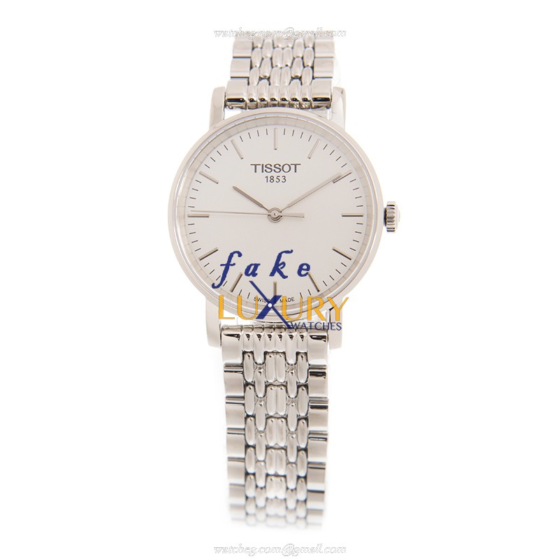 T109.210.11.031.00 - Tissot Everytime Replica Watch Quartz Stainless Steel White Dial Silver - Image 2