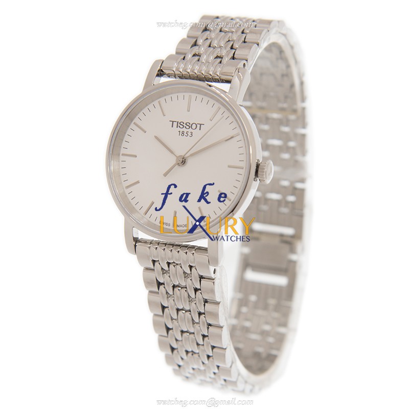T109.210.11.031.00 - Tissot Everytime Replica Watch Quartz Stainless Steel White Dial Silver - Image 3