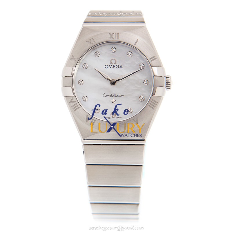 Omega Constellation 131.10.28.60.55.001 Quartz Stainless Steel White Dial Replica Watch - Image 2