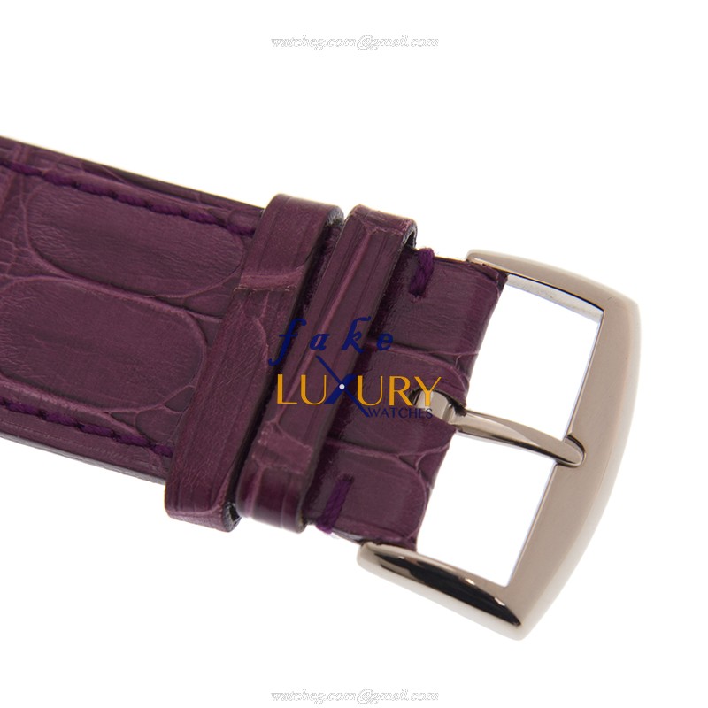 Franck Muller 1000 SC REL OG Purple Strap Replica Watch, Automatic, Silver Dial, 18kt White Gold - Image 4