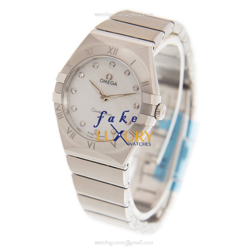 Omega Constellation 131.10.28.60.55.001 Quartz Stainless Steel White Dial Replica Watch - Image 3